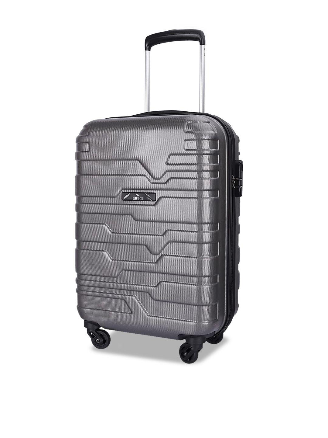 the clownfish arsenio series luggage textured hard-sided medium trolley bag