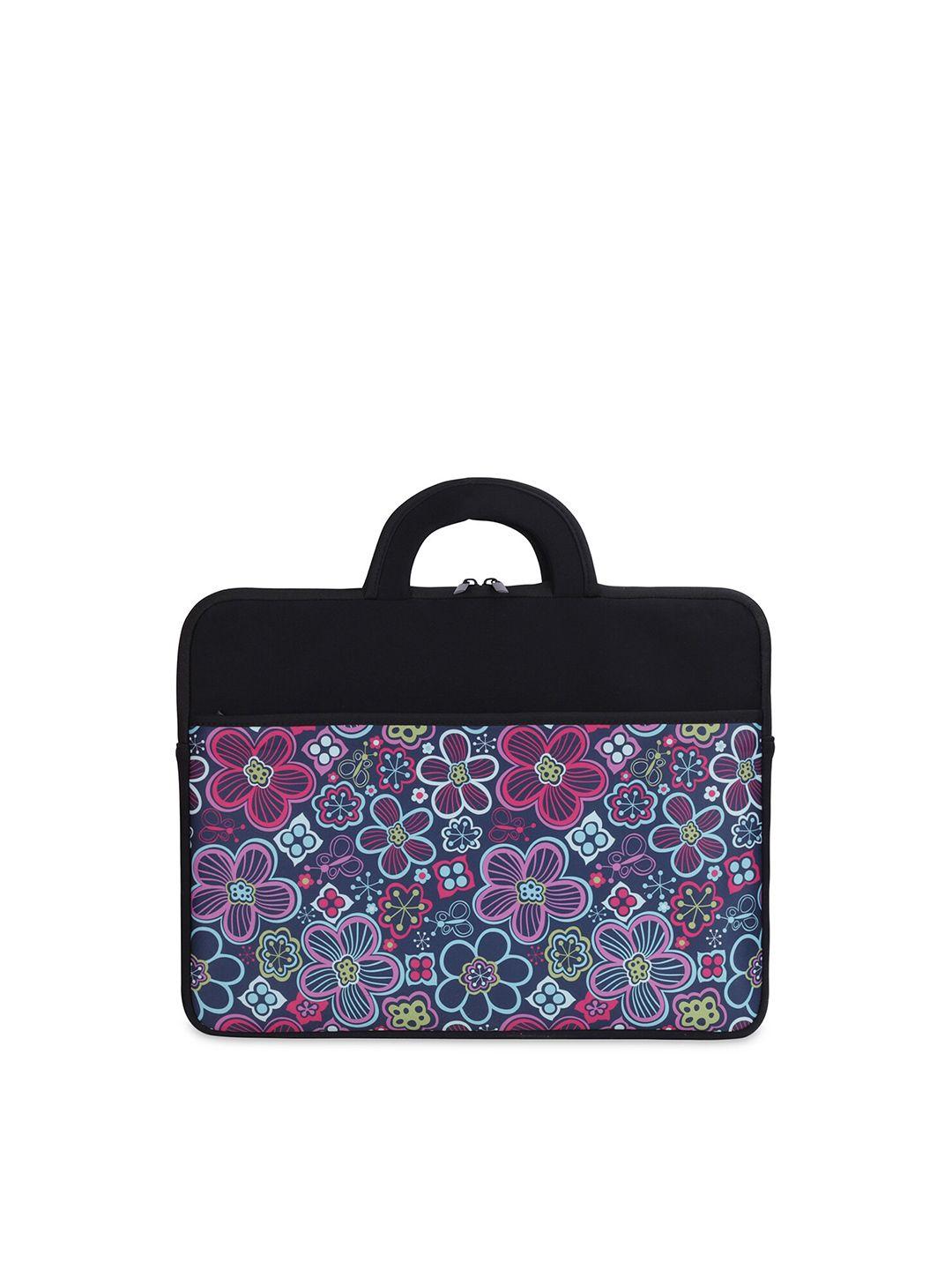 the clownfish black & blue printed laptop sleeve