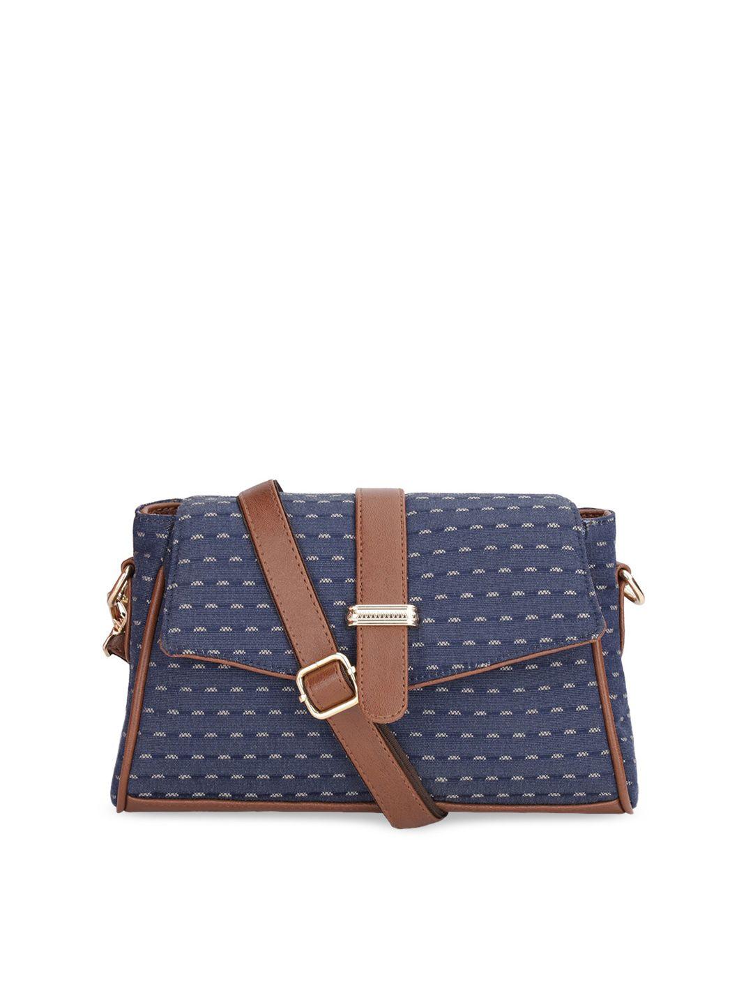 the clownfish blue printed structured sling bag