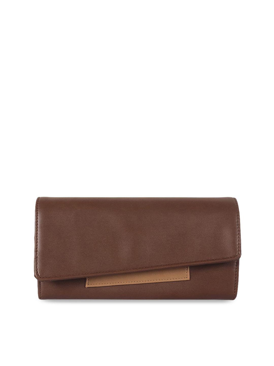 the clownfish brown solid envelope clutch