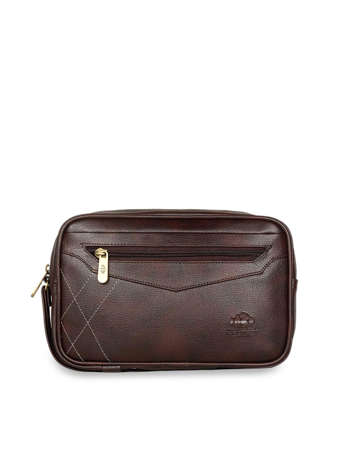 the clownfish brown solid travel pouch