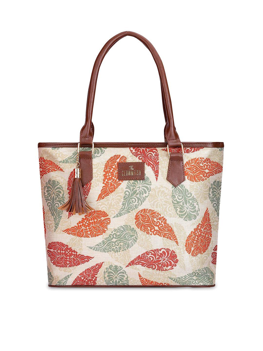 the clownfish ethnic motifs printed structured shoulder bag