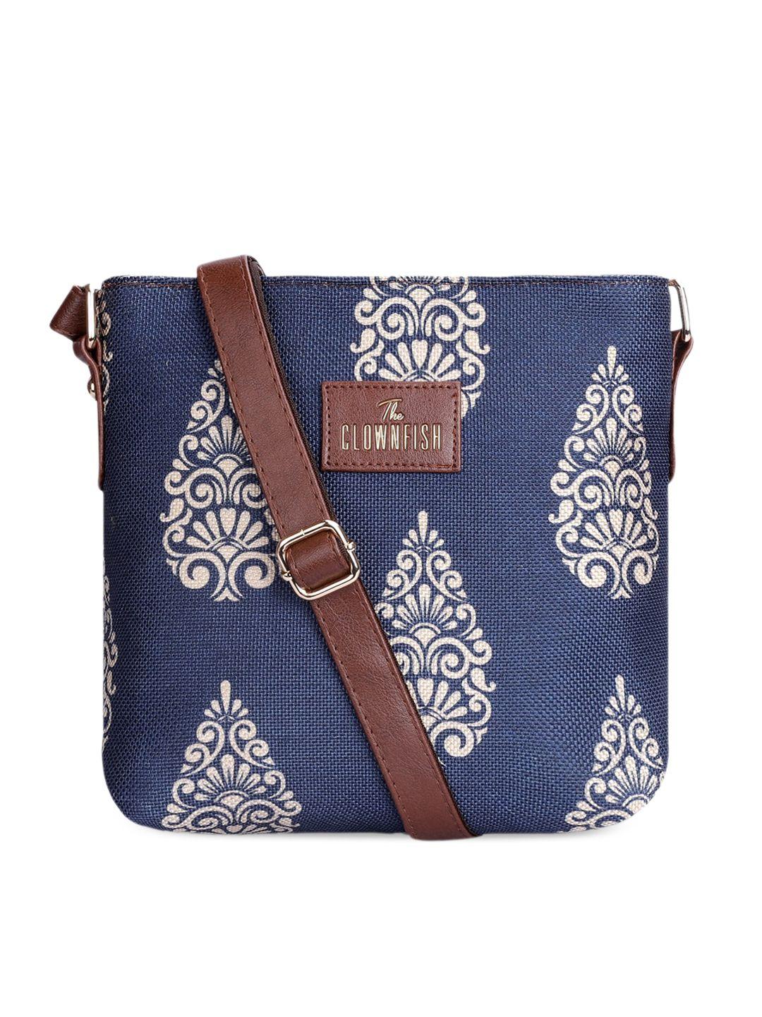 the clownfish ethnic motifs printed structured sling bag