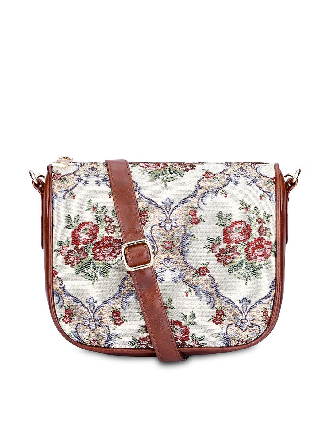 the clownfish floral printed structured sling bag