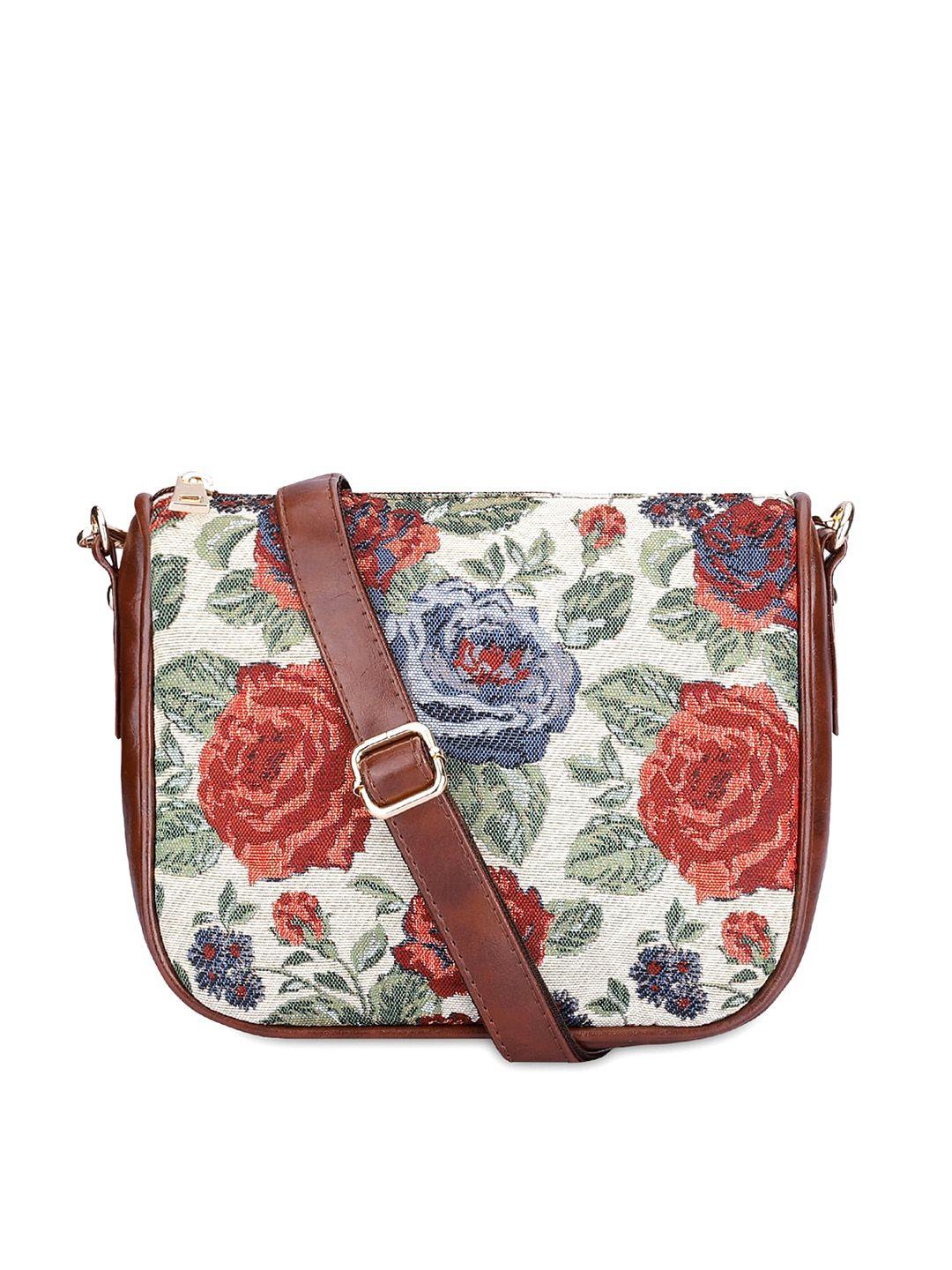 the clownfish floral printed structured sling bag