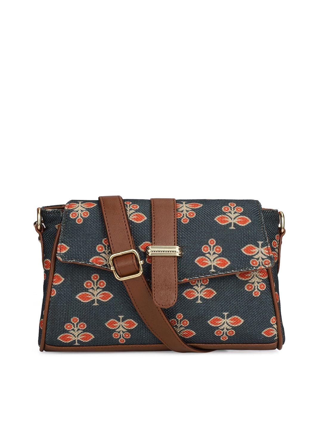 the clownfish floral printed structured sling bag