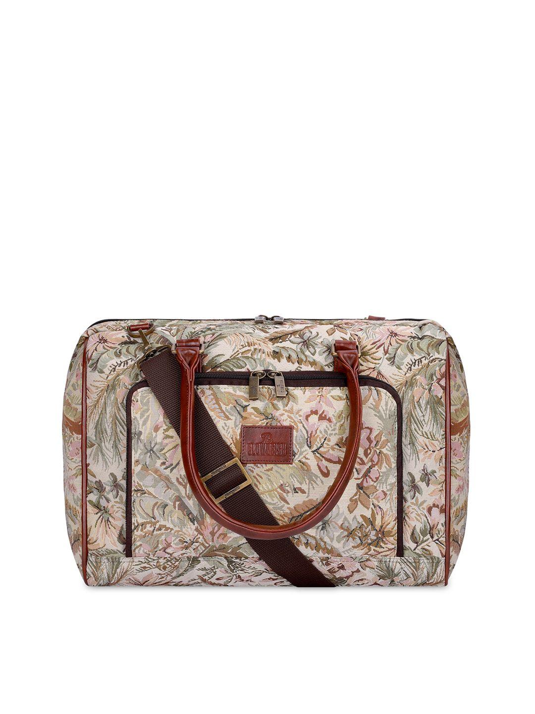 the clownfish floral printed tear resistant travel duffel bag