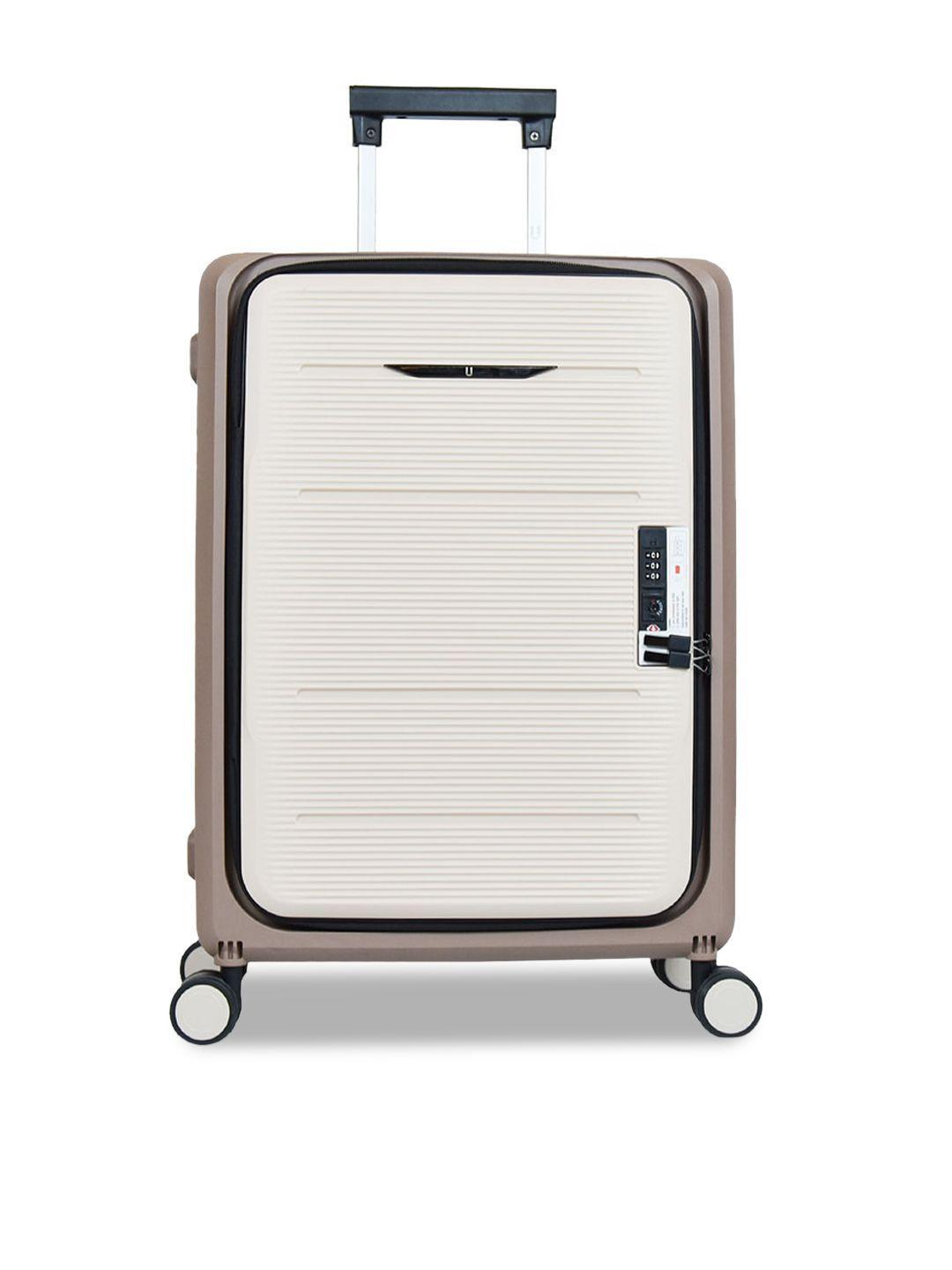 the clownfish hard case eight wheel foldable cabin trolley bag