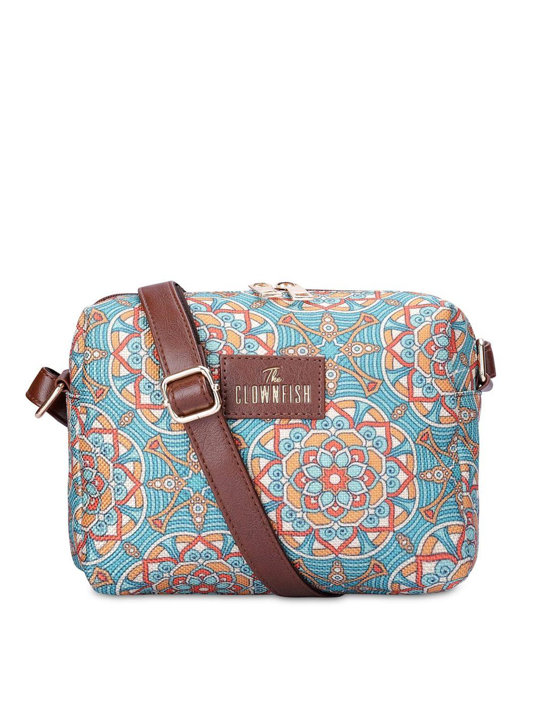 the clownfish jute printed structured sling bag