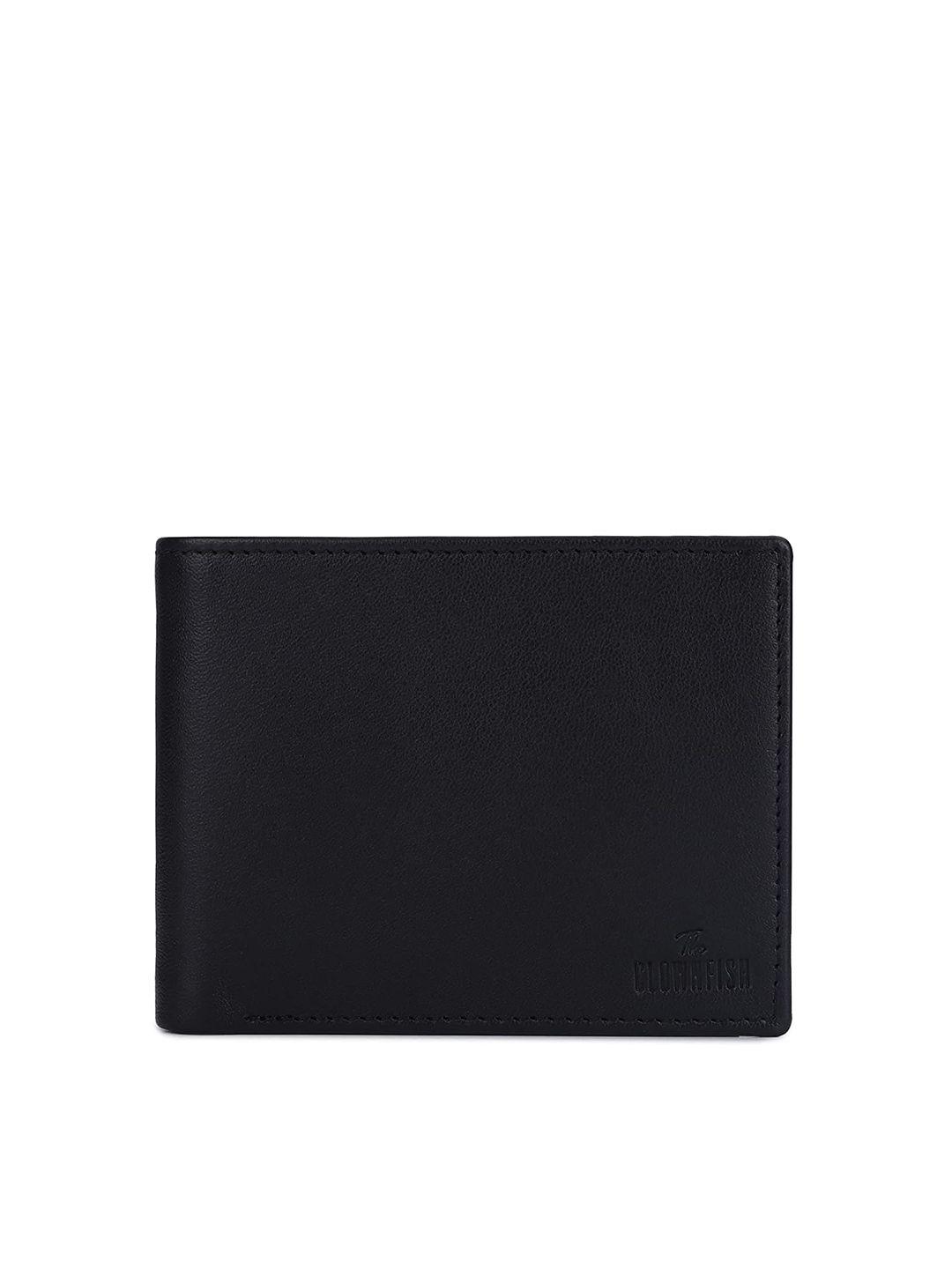 the clownfish men leather rfid two fold wallet