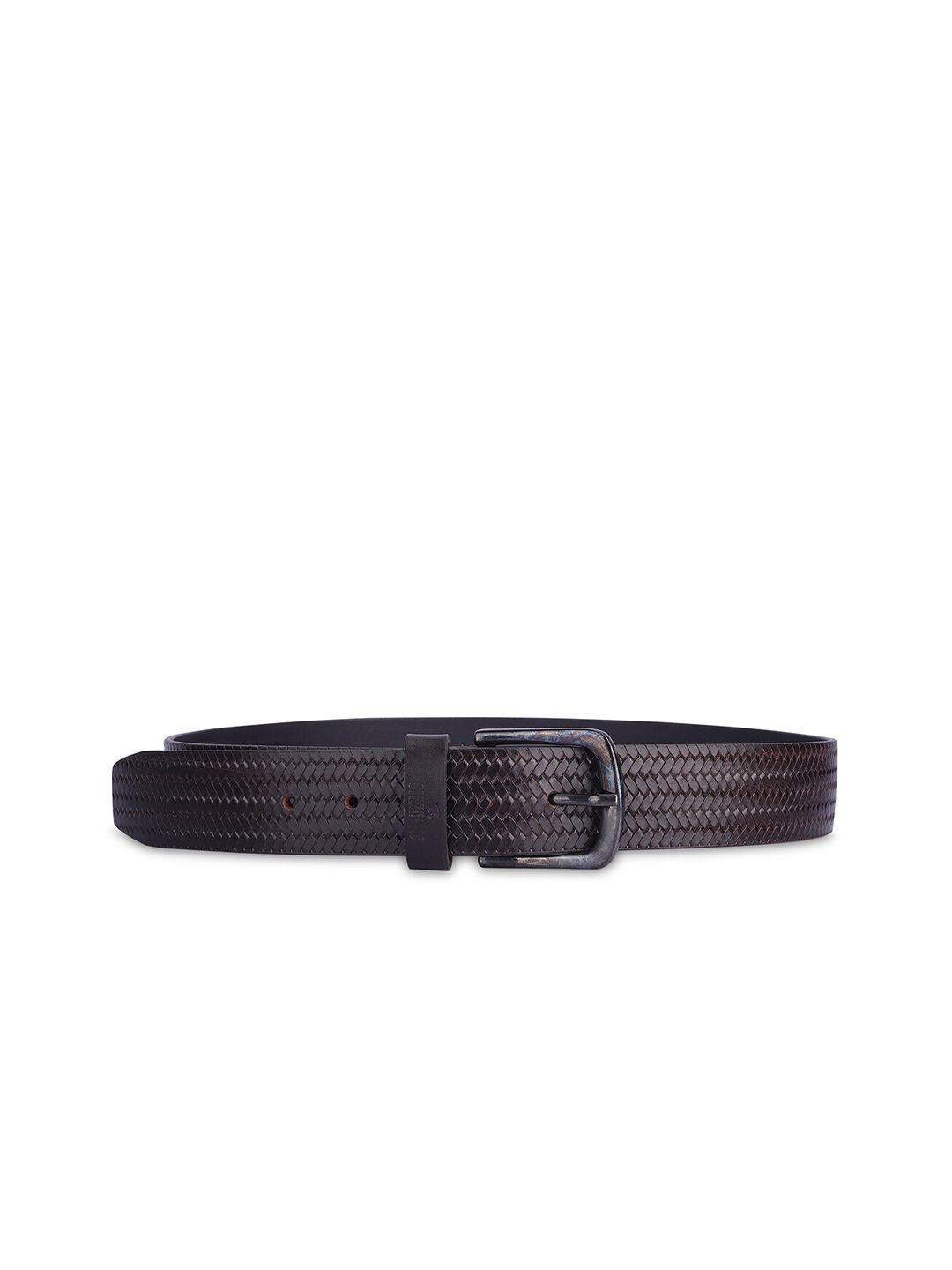 the clownfish men textured leather formal belt