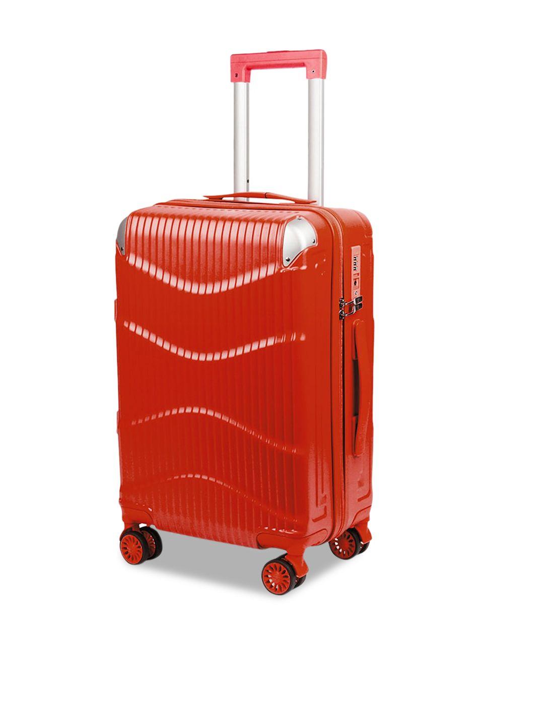 the clownfish textured 4 wheels 360-degree rotation hard-sided cabin trolley bag