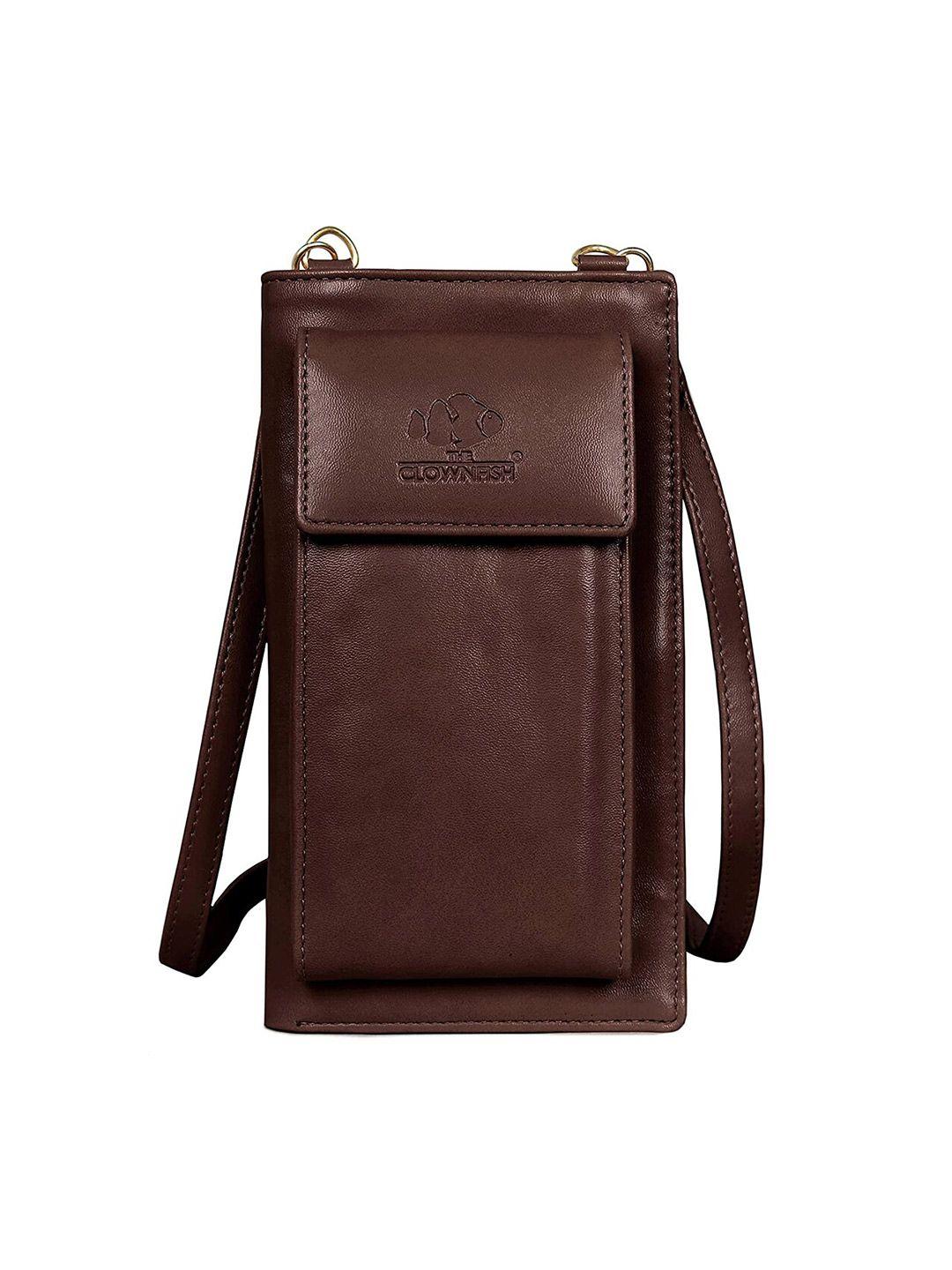 the clownfish women camel brown two fold wallet