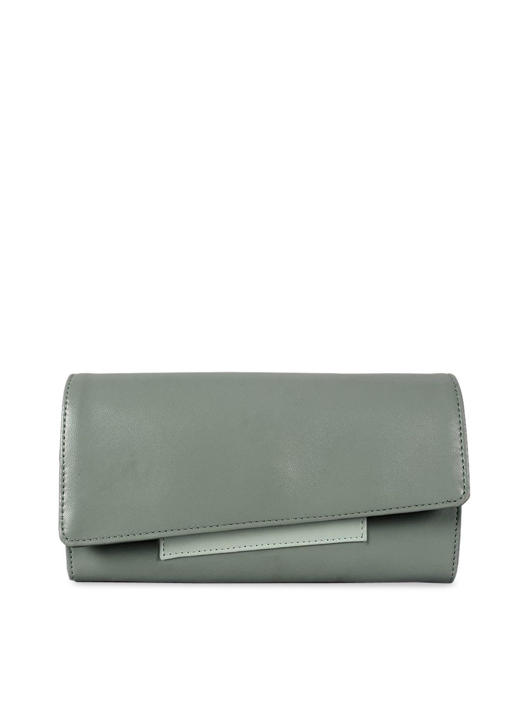 the clownfish women olive green solid clutch