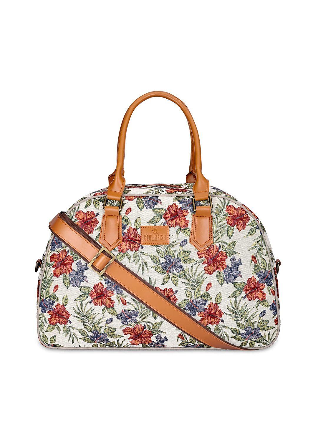 the clownfish ziana printed light weight duffel bag