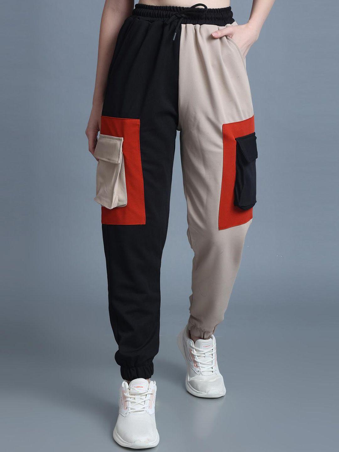 the dance bible colourblocked pure cotton joggers