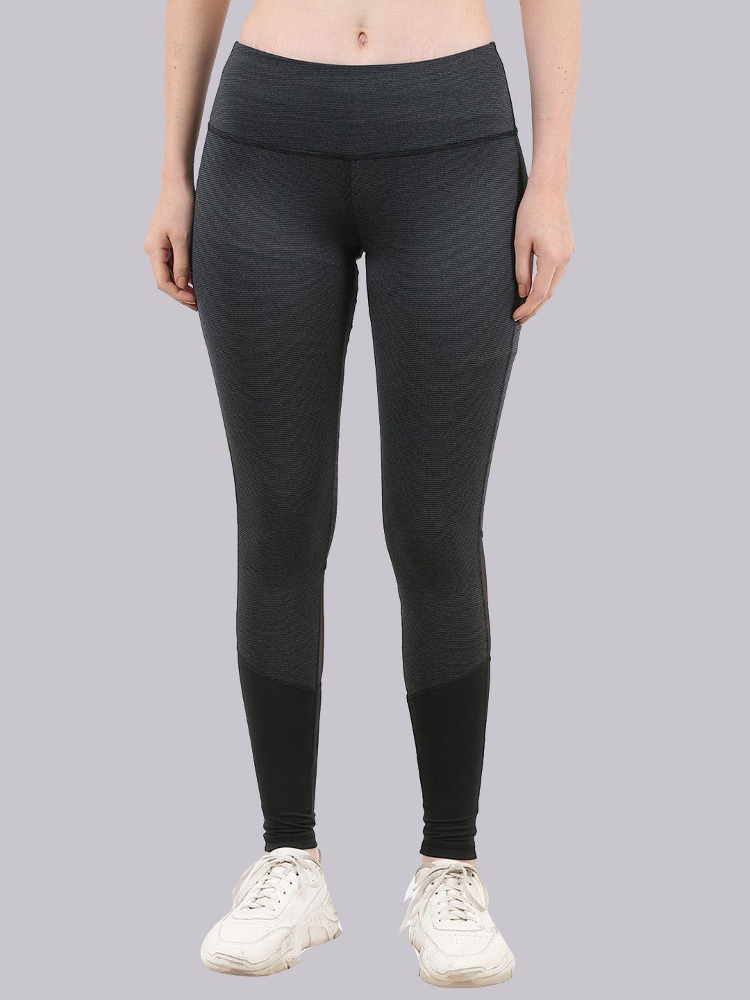 the dance bible women colourblocked rapid-dry training tights