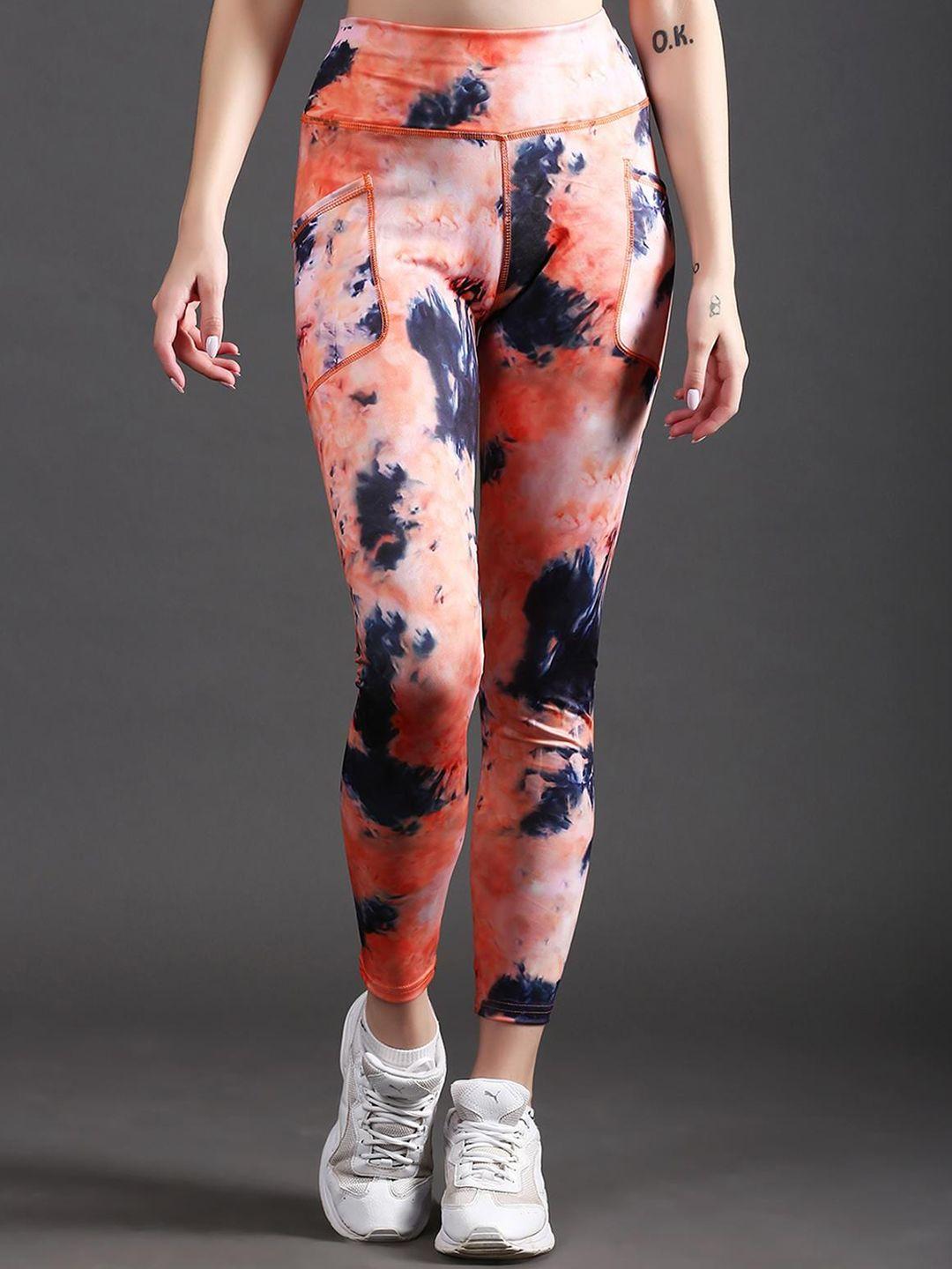 the dance bible women dyed high waist gym tights