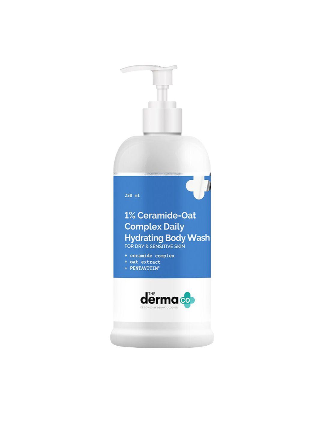 the derma co. 1% ceramide-oats complex daily hydrating body wash for dry skin - 250 ml