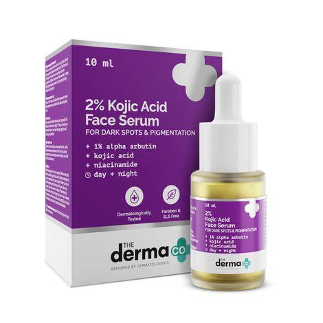 the derma co. 2% kojic acid face serum with 1% alpha arbutin & niacinamide for dark spots (10 ml)