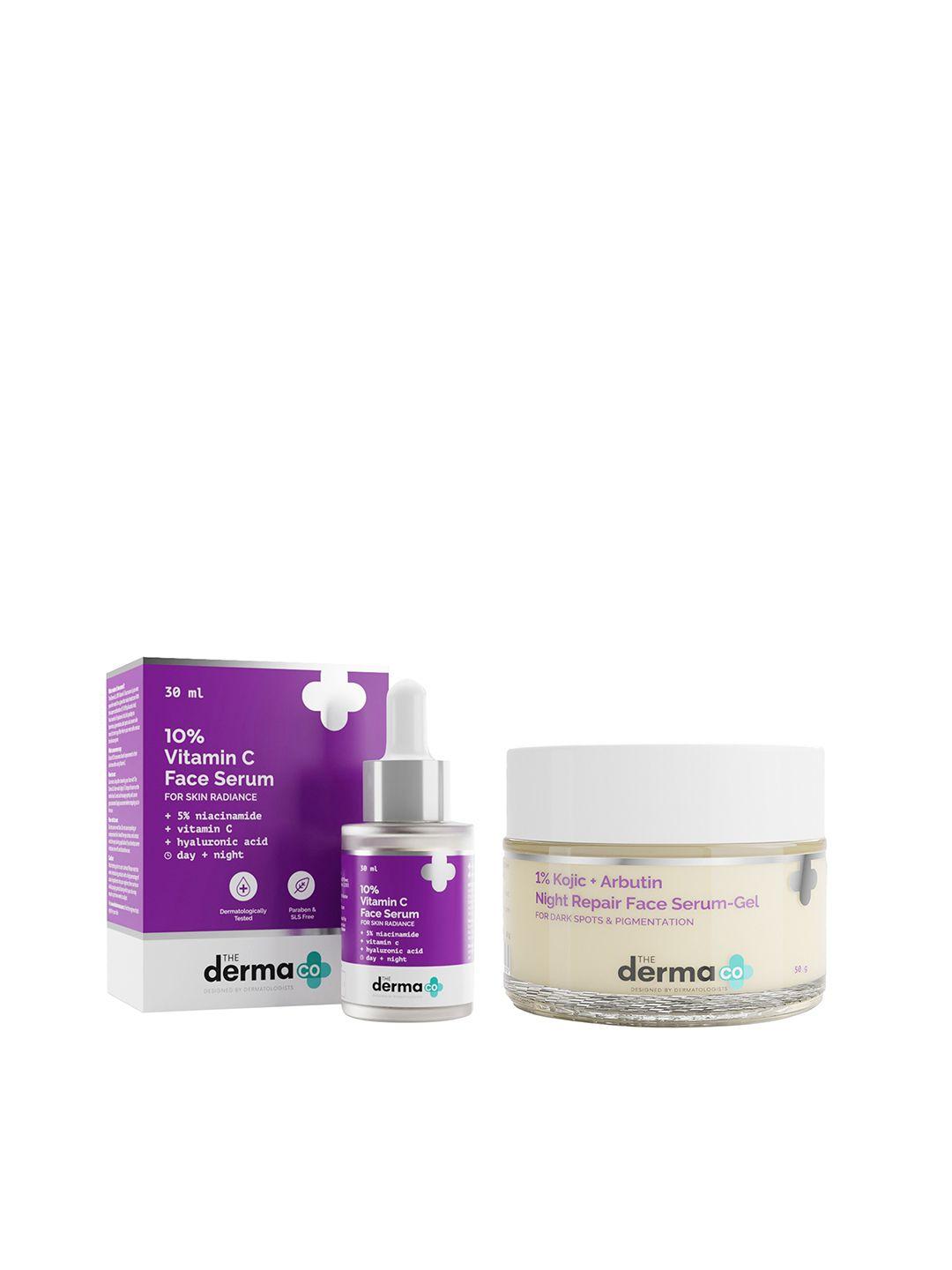 the derma co. glowing & clear skin combo