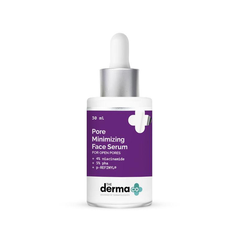 the derma co. pore minimizing face serum with 4% niacinamide, 5% pha and p-refinyl for open pores