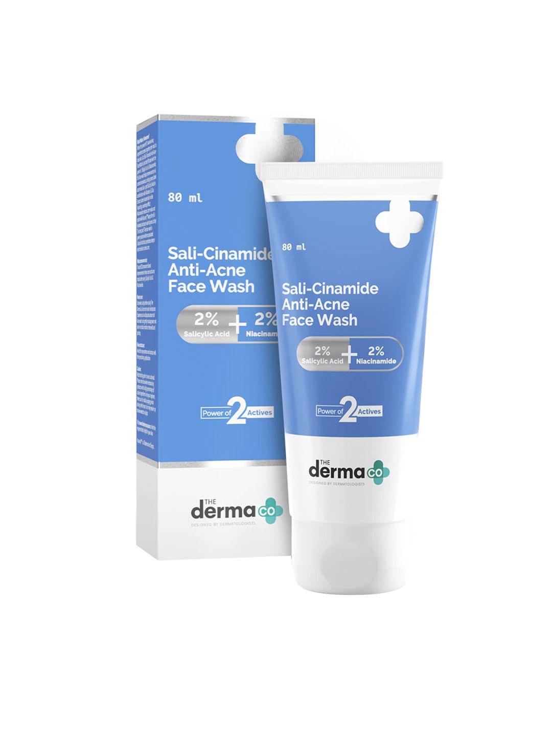 the derma co. sali-cinamide anti-acne face wash with salicylic acid & niacinamide - 100 ml