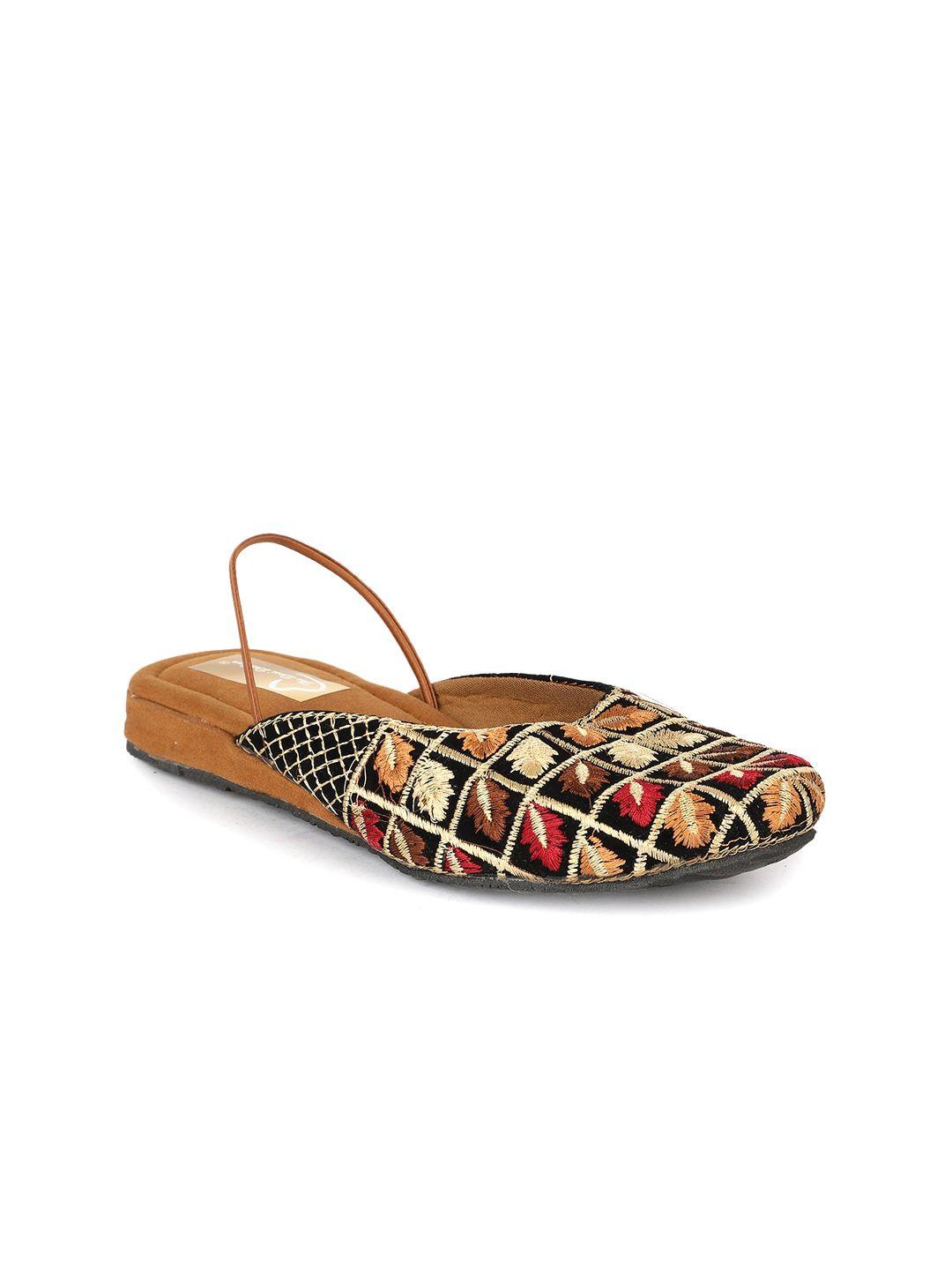 the desi dulhan ethnic synthetic mules