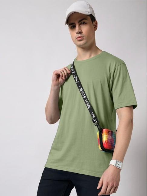 the dry state dark green cotton loose fit t-shirt