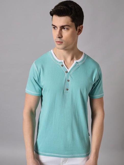 the dry state light blue cotton regular fit t-shirt