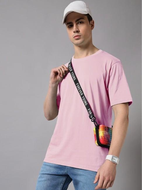 the dry state pink cotton loose fit t-shirt