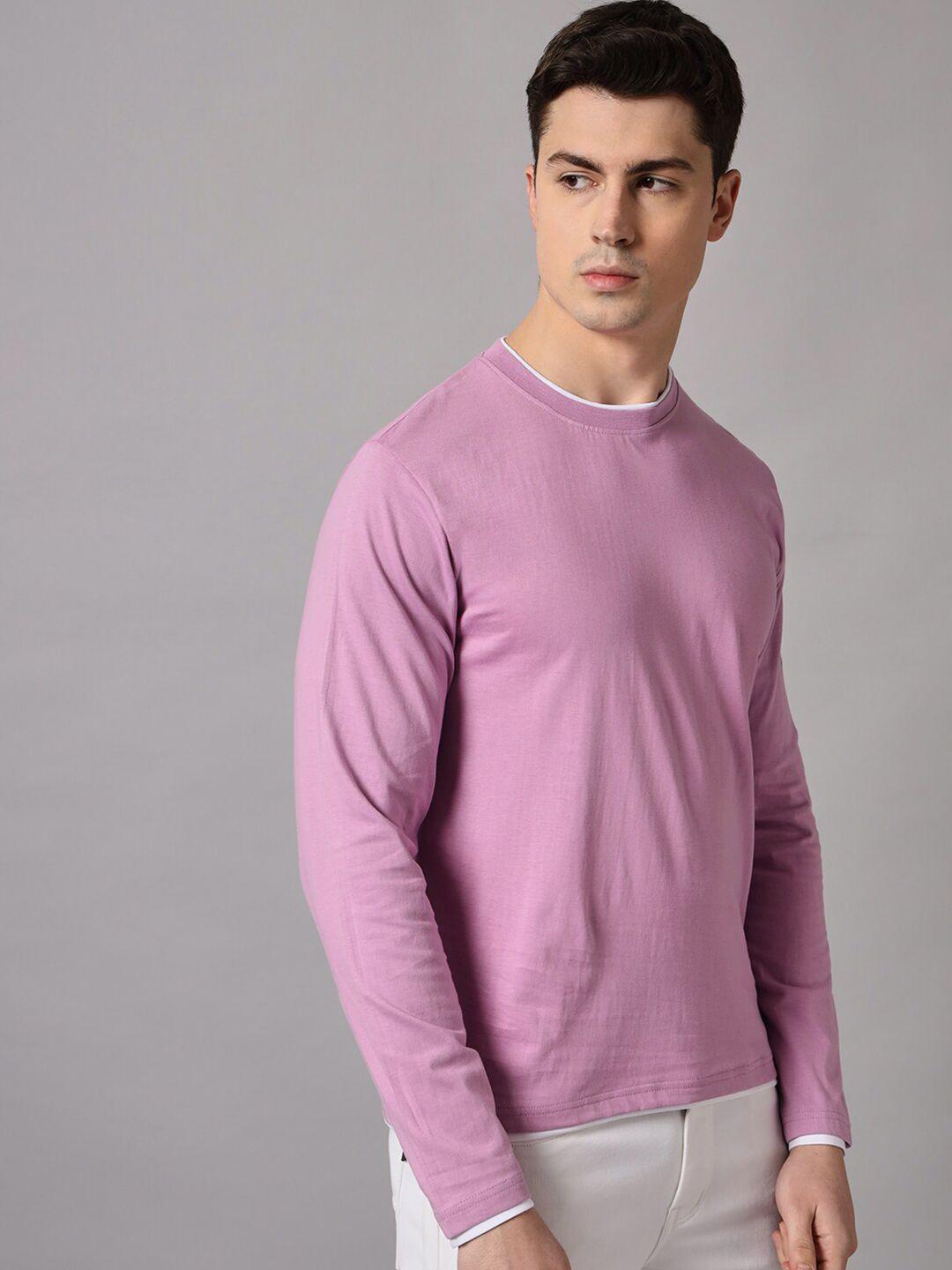 the dry state round neck long sleeve cotton t-shirt