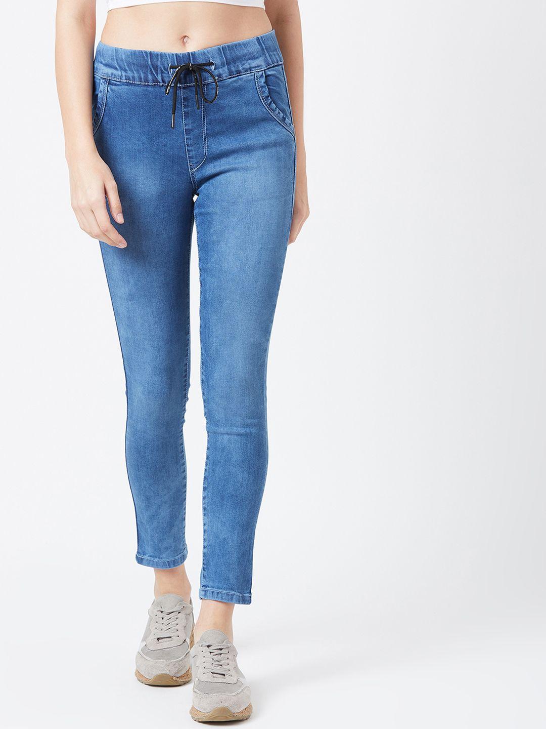 the dry state women blue regular fit mid-rise clean look jeans