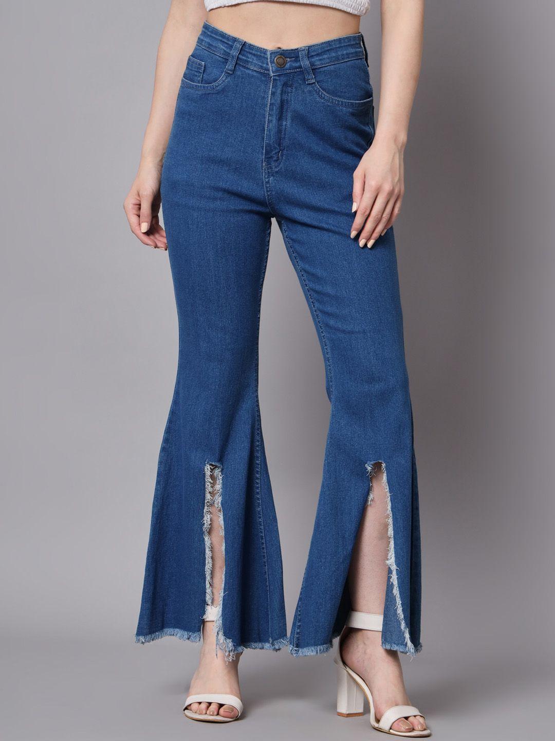 the dry state women bootcut high-rise stretchable cotton jeans