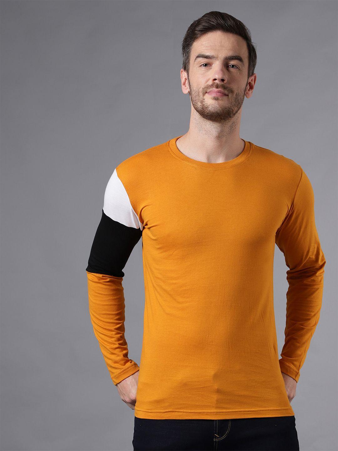 the eg store men cotton colourblocked t-shirt