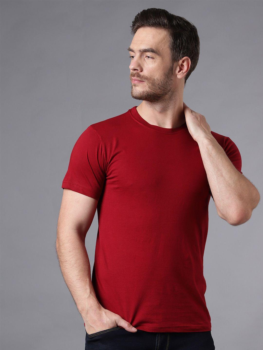 the eg store men solid cotton t-shirt