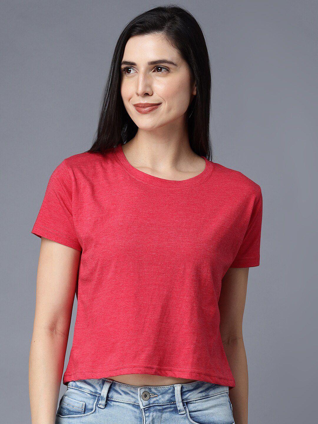 the eg store women pink & desire raw edge t-shirt