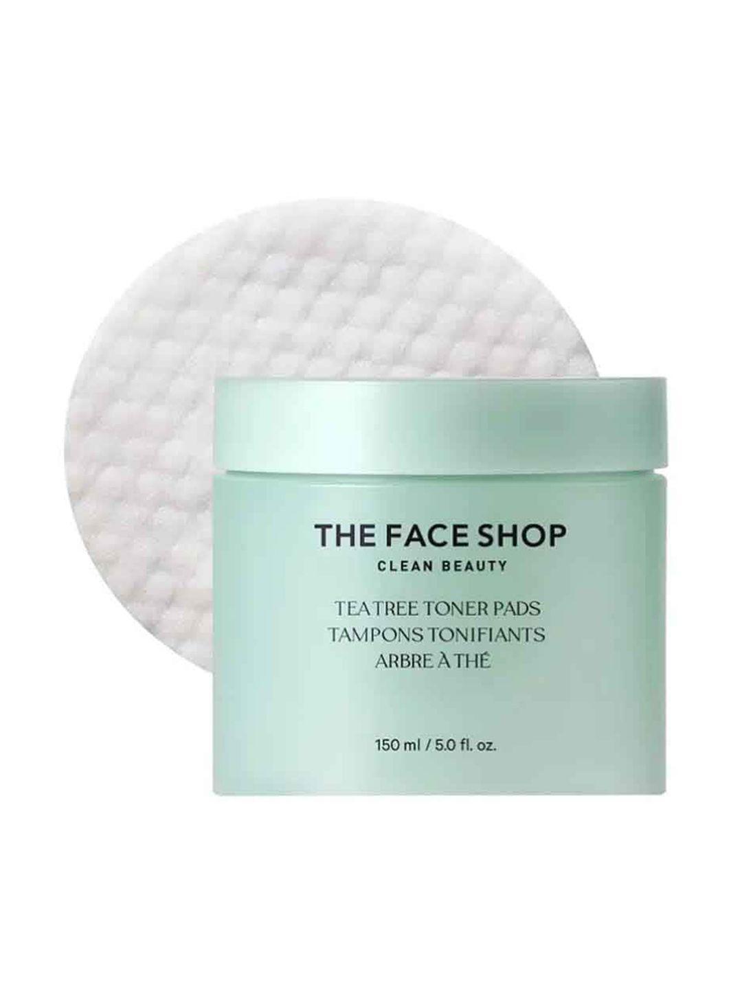 the face shop clean beauty tea tree toner pads - 150ml