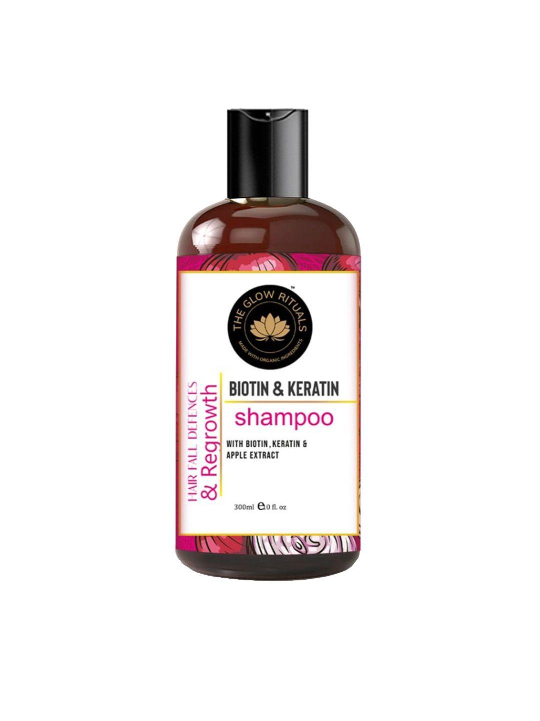 the glow rituals biotin & keratin with apple extract shampoo 300ml