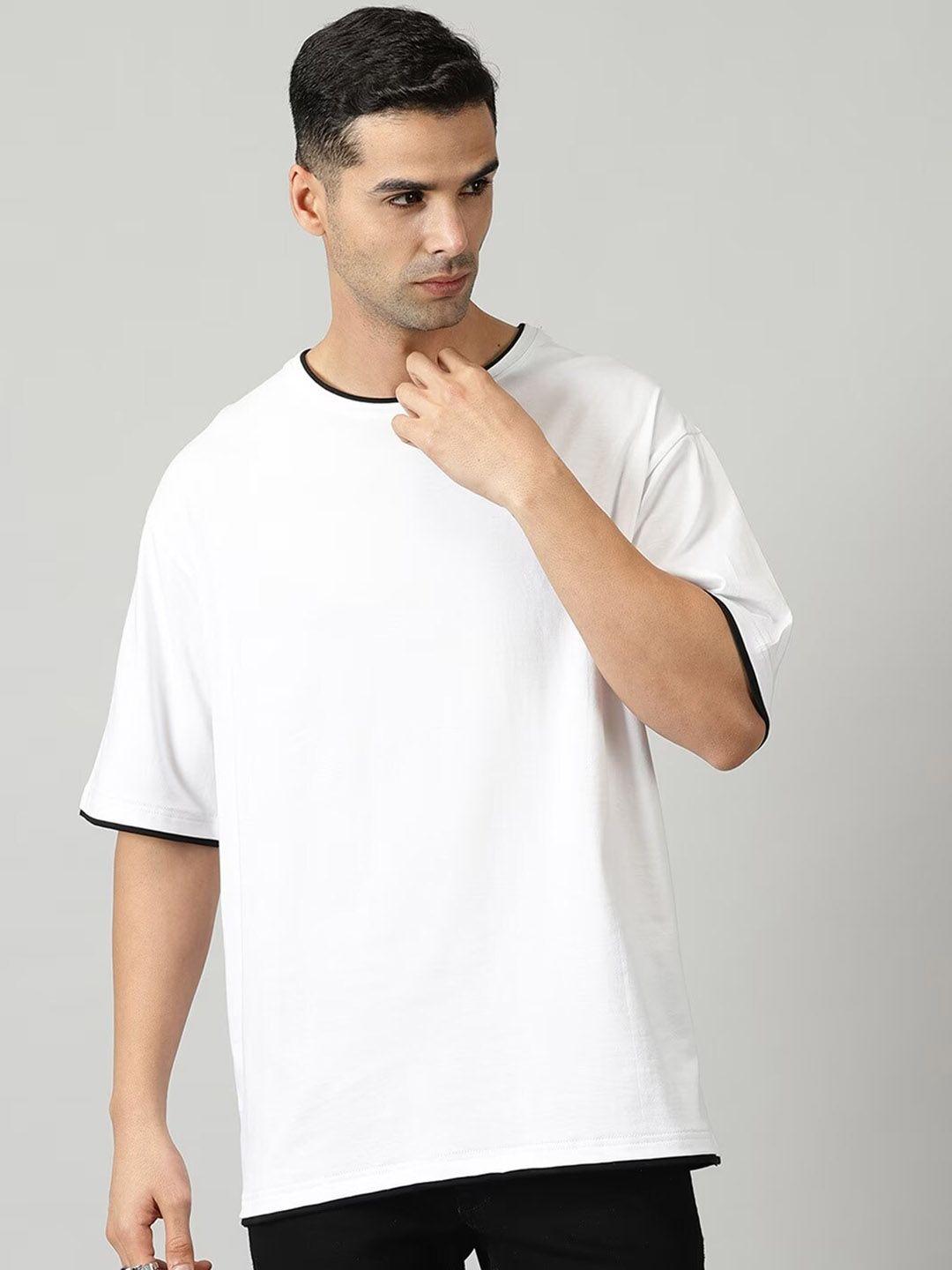 the hollander drop-shoulder sleeves relaxed fit cotton t-shirt