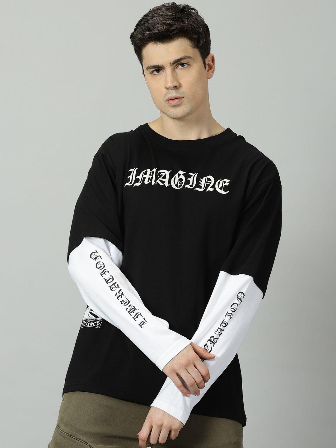 the hollander typography printed cotton t-shirt