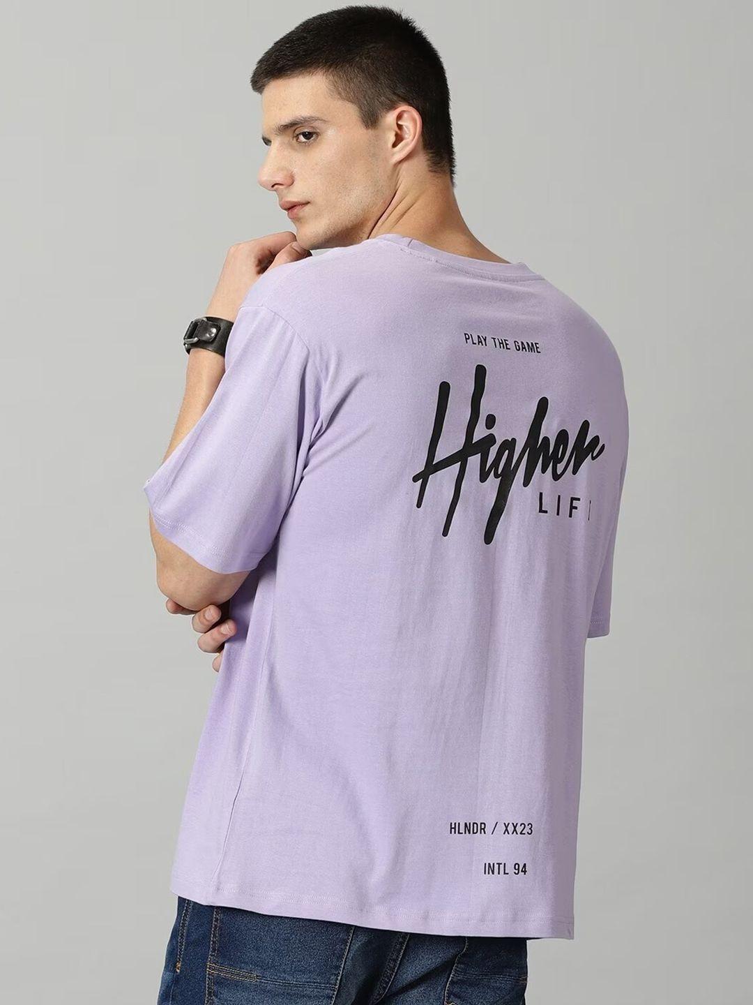 the hollander typography printed drop-shoulder sleeves pure cotton relaxed fit t-shirt