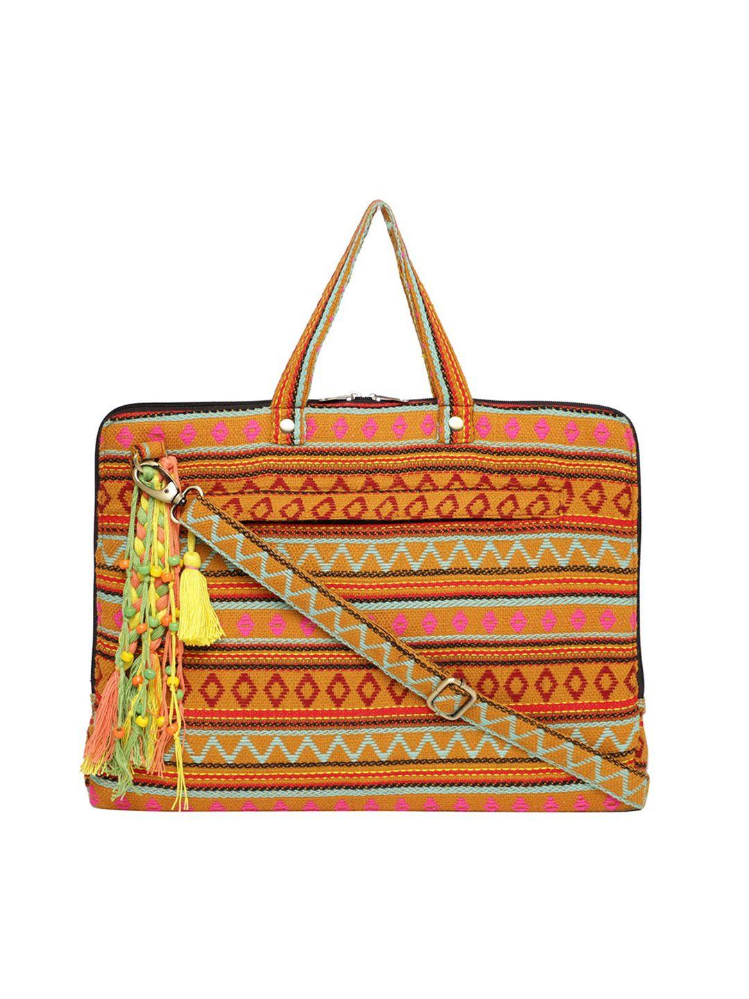 the house of tara ethnic textured laptop bag