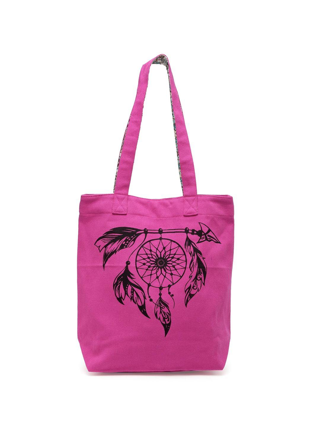 the house of tara graphic printed canvas shopper tote bag