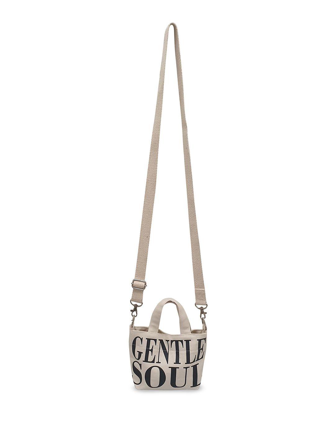 the house of tara typography printed canvas miniature sling bag