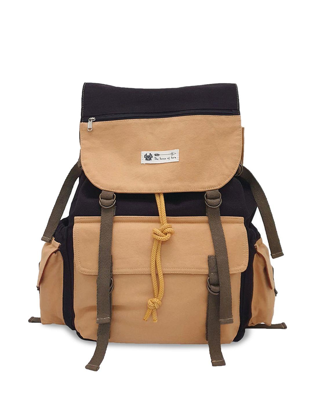 the house of tara unisex beige backpacks