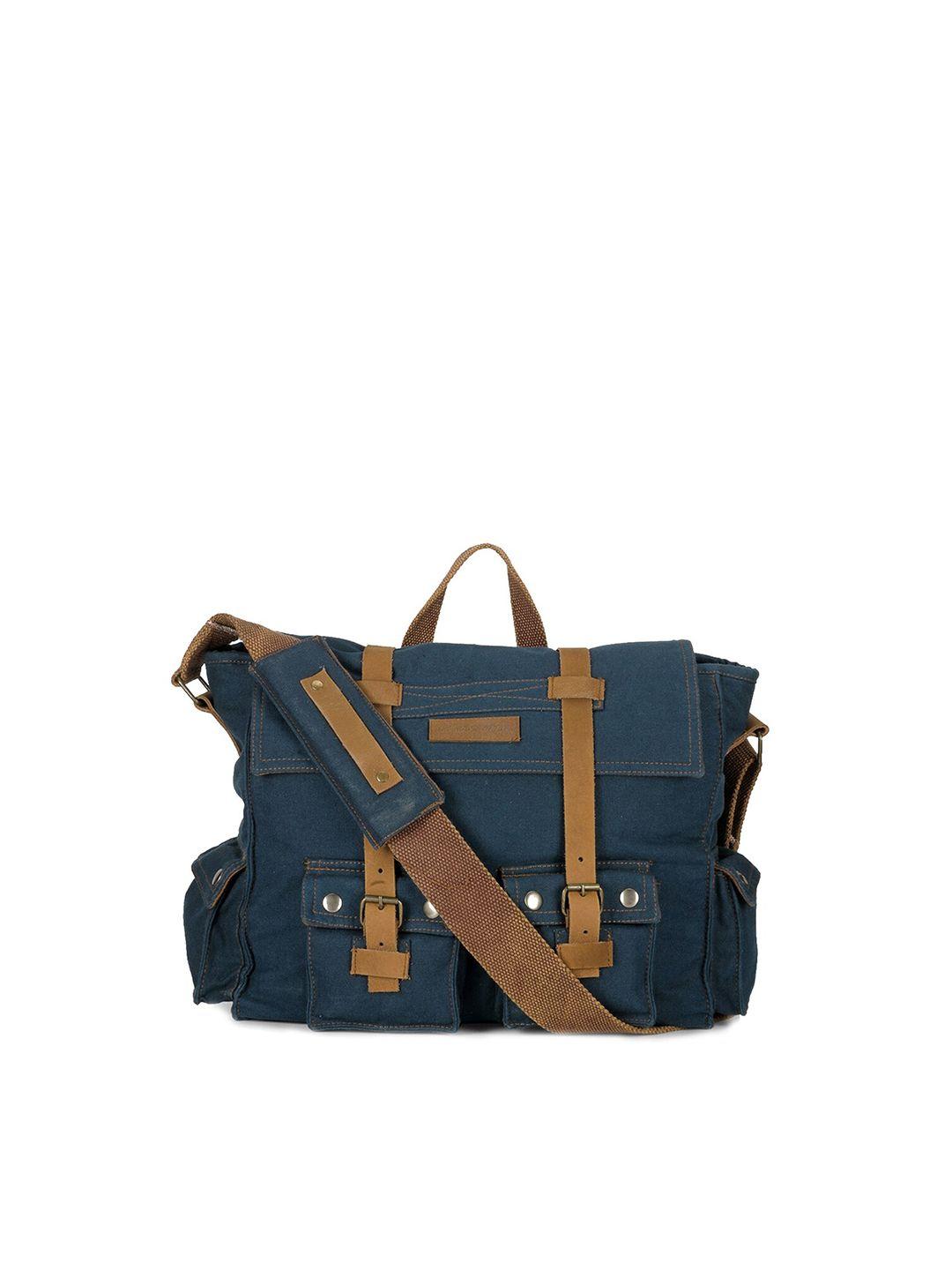 the house of tara unisex blue messenger bag