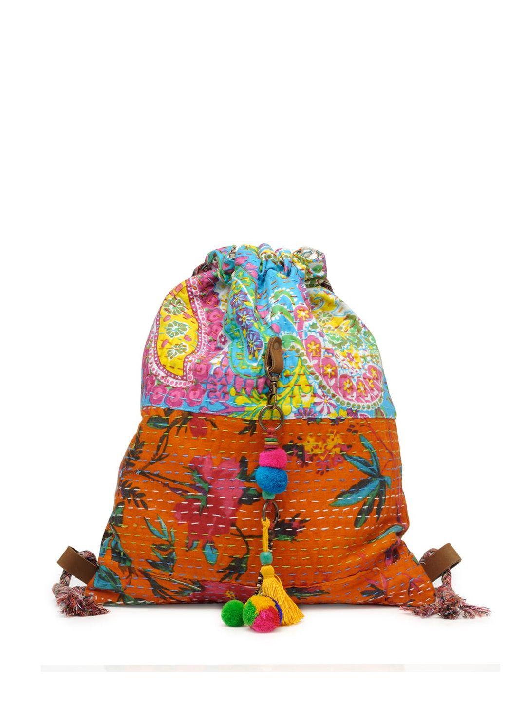 the house of tara women floral printed backpack