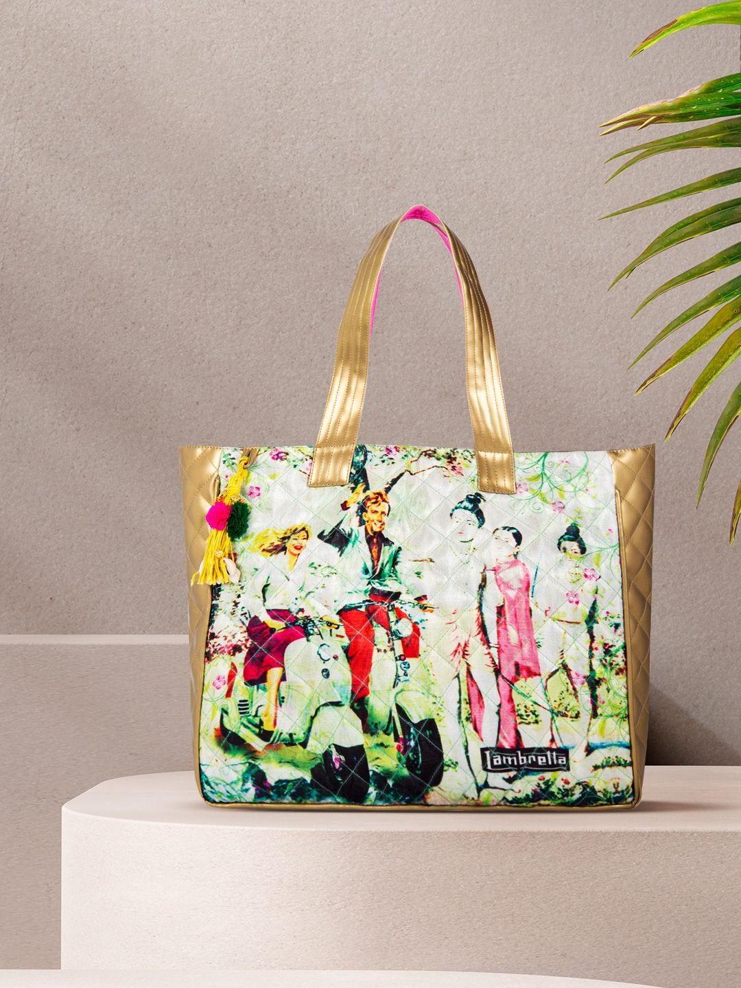 the house of tara women multicoloured printed tote bag