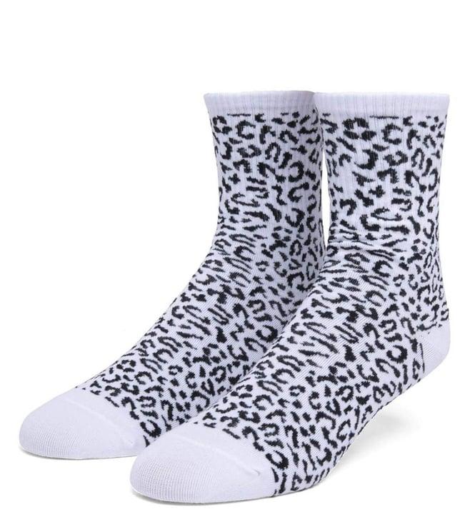 the hundreds x capsul white leopard printed socks (free size)